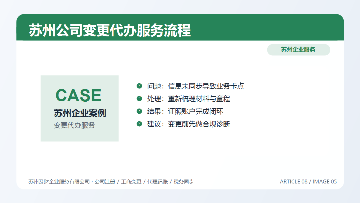 苏州公司变更代办服务怎么选？及财企服一站式变更流程详解(图7)
