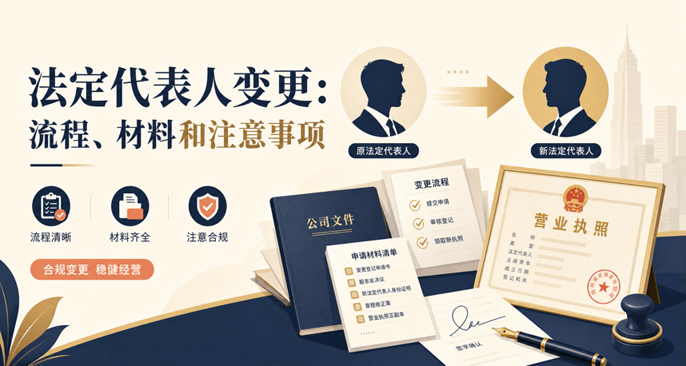 法定代表人变更：流程、材料和注意事项
