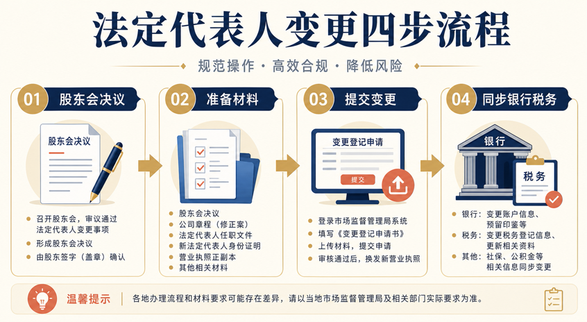 法定代表人变更:流程、材料和注意事项(图2) 法定代表人变更:流程、材料和注意事项(图2)