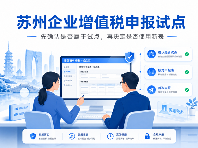 江苏2026年增值税及附加税费申报试点：苏州企业需要关注什么？