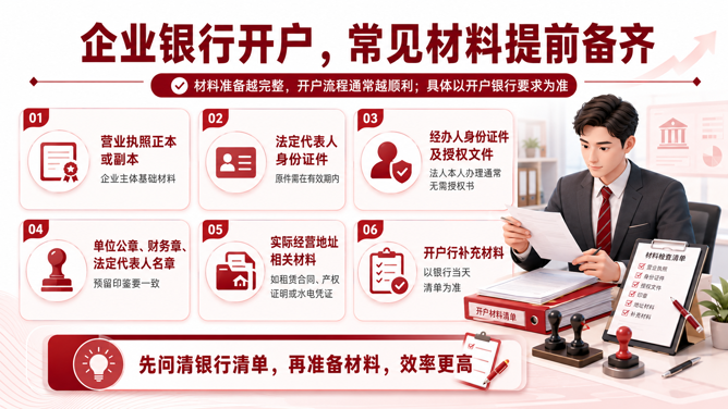 苏州企业开对公基本账户需要准备什么？(图2)