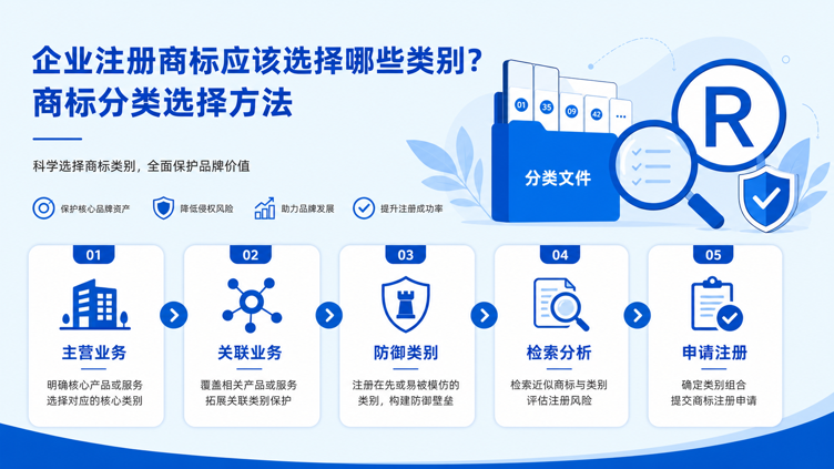 企业注册商标应该选择哪些类别？